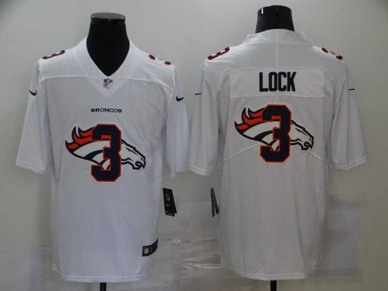 Nike Broncos 3 Drew Lock White Shadow Logo Limited Jersey,We sell and wholesale Nike Broncos 3 Drew Lock White Shadow Logo Limited Jersey on line form chian!